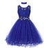 Lace Mesh Rhinestone Wired Flower Girl Dress 4-20 - SophiasStyle.com